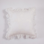 Prantsuse romantiline k&otilde;rvarihmaga tikitud s&uuml;damikuta padjapadja kate 45x45cm  without pillow core