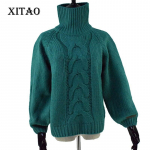 XITAO kootud paks kampsun HNA-001 One Size punane