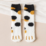 S&uuml;gistalvised naiste sokid armsad multifilmid kassik&auml;pp Kawaii sokid naiste korallifliisist termoriided siseruumides p&otilde;randale magamissokid