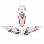 TRK 702 X kleebised Benelli TRK 702X 2023 mootorratta 3D geeli epoksiidkleebiste jaoks paagipadja kaitse TRK 702 X paagikleebised tumehall v&auml;rv