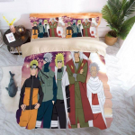 Multifilm Naruto Sasuke Kakashi anime &uuml;li&otilde;pilaste &uuml;hiselamu &uuml;he voodilina tekikate kolmeosaline komplekt kaheinimese voodipesu neljaosaline komplekt 140x200cm 3pcs
