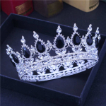 Crystal Queen King Tiaras ja kroonid Pruudi diadeem Pruudile Naiste Peakate Juukseehted Pulmapea Ehted Aksessuaarid