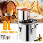 8/10/12/22/35L vastupidav kodu DIY Distiller Moonshine Alcohol Roostevaba vask Alkohol Viski Vesi Vein eeterlike &otilde;lide pruulimiskomplekt