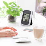 Juhtmeta LCD elektrooniline siseruumide v&auml;lisilmajaama digitaalne termomeetri temperatuuriandur