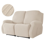 Stretch lamamistooli kate Kootud lamamistoolide katted elutuppa tolmuvastased libisemisvastased laiska poisi tooli kate 1/2/3/4 istet 1 Seater white