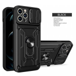 L&ouml;&ouml;gikindel r&otilde;ngasalusega soomus&uuml;mbris iPhone 16 15 14 Plus 13 12 11 Pro Max XS MAX XR Samsung S25 S24 S23 S22 S21 Ultra Plus FE A16 A56 A15 A55 A14 A54 jaoks iPhone 12 must