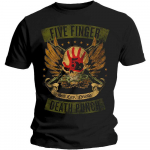 Five Finger Death Punch Locked Loaded Slim Fit must Unisex T-s&auml;rk S