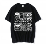 Yungblud Print T-s&auml;rk Unisexi WoUnisex Oversize O-kaelusega l&uuml;hikeste varrukatega Teeriided Hip-hop T-s&auml;rk Graafiline Unisex T-s&auml;rgid T&auml;navar&otilde;ivad S
