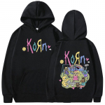Korn Cartoon Rock Band Music Album Hoodie Meeste Naiste Vintage Metal Gothic Oversized dressipluus T&auml;navar&otilde;ivad pikkade varrukatega kapuutsid M