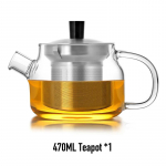 SAMADOYO kuumakindlast klaasist teekann filtriga majapidamises kasutatav suure v&otilde;imsusega teekeetja 470ML puhas
