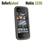 Renoveeritud Nokia lukustamata originaal Nokia 5230 3G mobiiltelefon 1 Battery 1 Charger must