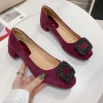 Mood Kontorileedi Kleitkingad Naiste Pumbad Br&auml;nd Naiste Peokingad Elegantsed Madalad Kontsad 3cm Must Roosa Pluss Suurus 42 39 lilla