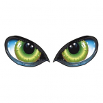 1 silmapaar peegeldavad isekleepuvad auto tahavaatepeegli kleebised Dekoor