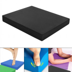 Tasakaalupadi lihaste tugevdamiseks, libisemiskindel vahtmatt, polsterdatud padjad p&otilde;lvekaitse. must