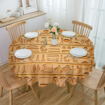 Egiptuse s&uuml;mbolid &uuml;marlaudade festivali einestamine veekindel laudlina lauakate pulmapeo sisekujunduseks 4pcs 33x48 Table mat