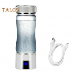 300 ml vesinikurikka veepudel SPE PEM tehnoloogiaga kaasaskantav klaasist vesinikuvee generaator tervisliku klaasi joogitops s&uuml;nnip&auml;ev valge