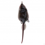 Soft Mice Rat Fishing Lure Topwater Tackle Hook Bass Bait Crankbait Black