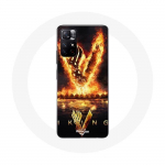 &Uuml;mbris Xiaomi Redmi Note 11s 5G Vikings Series 6. hooaja logo V tulem&otilde;&otilde;ga must taust