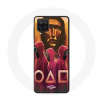 Samsung Galaxy A12 Case Squid M&auml;ng Maskid ruudukujulise kolmnurga ja ringi joonistamine