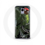 &Uuml;mbris Samsung Galaxy A8 2018 Pionus Parrot Red Green jaoks