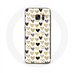 Samsung Galaxy S6 Hearts taustaga &uuml;mbris