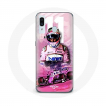 &Uuml;mbris Samsung Galaxy A40 Formula 1 Sergio P&eacute;rez F1 Driver Pink jaoks