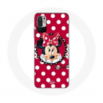 &Uuml;mbris Xiaomi Redmi Note 10T 5G Minnie Mouse Cartoon Red jaoks