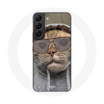 Naljaka fotokapuutsiga &uuml;mbris Samsung Galaxy S22 Cat jaoks Animals
