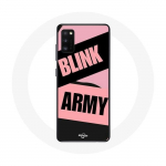 Coque pour Oppo A16 BTS ARMY Et Blackpink Blink Rose Noir