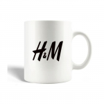Mug en C&eacute;ramique Hennes & Mauritz Logo Noir H&M offre mode et qualit&eacute;