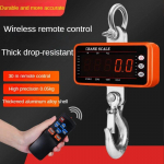 1500 kg/1000 kg/500 kg digitaalne rippkaal 65 jala pikkuse kaugjuhtimispuldiga raskeveokite kraanakaaluga, h&auml;mardatavad LED t&ouml;&ouml;stuslikud konkskaalud 1000KG Orange