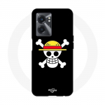 Coque Realme V23 Drapeau One Piece Pirate Rap et Chapeau de Paille - Maniacase