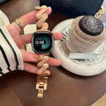 Roostevabast terasest rihm Fitbit Versa 4 3 Sense / Sense 2 naiste rihmaga &otilde;huke k&auml;ev&otilde;ru Fitbit Versa 2 1 Lite tarvikutele Fitbit Versa 3 or Sense