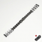 18mm 20mm 22mm teemantrihm Samsung Galaxy 6 5 4 40mm 44mm 6classic 43mm 47mm 5pro Active 2 naiste metallist k&auml;ev&otilde;ru Huawei jaoks 20mm Width