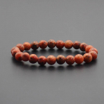 Helmestega K&auml;ev&otilde;ru 8mm Looduskivist Helmed Must Oon&uuml;ks Laava Tiigrisilm Ahhaat Kvarts Tervendav Energia Naistele Meestele Jooga Chakra Ehted