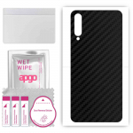 apgo Protective Skin Sticker for the back compatible with Umidigi X, Wrap Film, Foil, Vinyl - Pattern Carbon Black