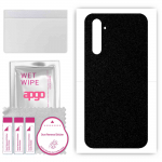 apgo Protective Skin Sticker for the back compatible with Realme 6 Pro, Wrap Film, Foil, Vinyl - Pattern Matte Black