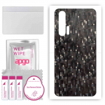apgo Protective Skin Sticker for the back compatible with Honor 20 Pro, Wrap Film, Foil, Vinyl - Pattern Carbon Black Pixel