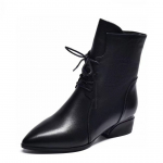 K&otilde;rge konts 3cm Naiste nahast kingad Uued Martini saapad Naiste kingad Ehtsast nahast Keskmise kontsaga L&uuml;hikesed saapad &Uuml;ksikud saapad Naiste saapad 37