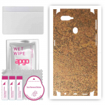 apgo Protective Skin Sticker for the back+sides compatible with Oppo A7, Full Wrap Film, Foil, Vinyl - Pattern Rusty Copper
