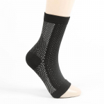 2 pcs/Pair Unisex Open Toe Design Quick Dry and Convenient to Wear Compression Socks Ankle Support S/M