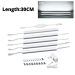 T&auml;iskomplekt 5 tk h&auml;mardatav Led kapialune valgus Tuya WIFI-juhtimine Nutikas valgustus T&ouml;&ouml; Alexa Google'i kodu LED-pirnitorudega EL-pistikuga 30CM 5PCS valge