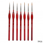 7tk/komplekt Professionaalne soobli juuksev&auml;rvipintslikomplekt Gua&scaron;&scaron;&otilde;limaalipintsel Miniatuursed kunstipintslid Kunstitarbed 7pcs/set