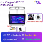 Autoraadio Peugeot 307 2002-2013 jaoks Android 2 DIN Autoraadio Navigatsioon Multimeedia Stereo Heli Tarvikud 1+32CP