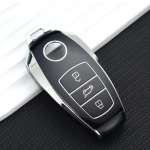 Shell Fob Holder v&otilde;tmehoidja jaoks VW Volkswagen Touareg 2017 2018 2019 2020 2021 Pehme TPU auto v&otilde;tmekaane &uuml;mbrise kaitse tarvikud must