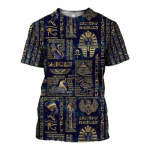 Graafiline meeste T-s&auml;rk Egiptuse lipuga. 3XL