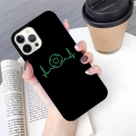Soccer Heartbeat telefoni &uuml;mbrise kate iPhone'i 5 6 7 8 Plus X XR XS SE2020 Apple 11 12 13 mini Pro Max Galaxy S10 S20 S21 jaoks iPhone 5 5S SE