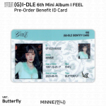 (G)I-DLE G-IDLE IDLE 6. minialbum I Feel Photocard Polaroid ID-kaart MIYEON Minnie - ID Card (B)