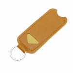 Huulepulgakott V&otilde;tmehoidja PU Nahk Huulel&auml;ikekott Kott Juhtum Reisimiseks Kaasaskantav Mini Meik Huulepulgahoidja Naised kollane