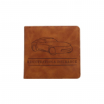 Autokindlustuse teabe faili kaitse&uuml;mbrise kaust PU nahast l&uuml;hike mootorratta juhiloa kaitse&uuml;mbris hoiukott must